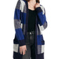 Lucky Brand Women's Oversized Cardigan Sweater Blue Size Small