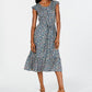 Lucky Brand Women's Felicia Dress Green Multi Green Size Large