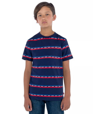 Levi's Little Boy's Logo Stripe T-Shirt Blue Size 4