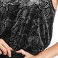 1.STATE Women's Snake Print Velvet Camisole Black Gray