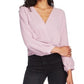1.STATE Women's Faux Wrap Sweater Pink