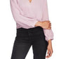 1.STATE Women's Faux Wrap Sweater Pink