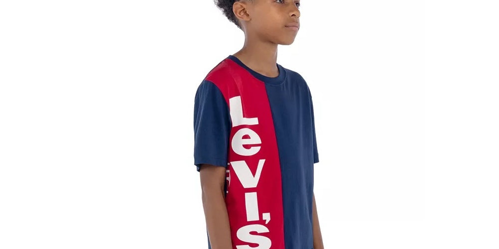 Levi's Little Boy's Colorblocked Vertical Logo T-Shirt Blue Size 4