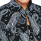 Alex Evenings Women's Printed Twinset Black Size Large