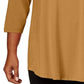 JM Collection Women's Scoop-Neck Top Gold Size XX-Large