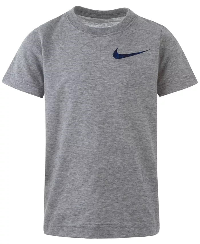 Nike Little Boy's Elite Pod Logo Print T-Shirt Grey Size 4