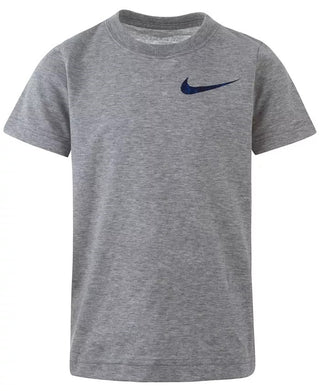 Nike Little Boy's Elite Pod Logo Print T-Shirt Grey Size 4