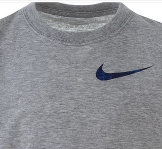 Nike Little Boy's Elite Pod Logo Print T-Shirt Grey Size 4