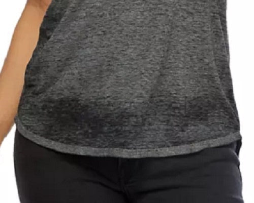 American Rag Juniors' Burnout Top Black Size Large