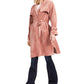 OAT Women's Blush Trench Coat Pink Size Large