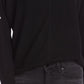 Vince Camuto Women's Boat-Neck Hardware Top Gray Size Medium