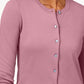 Karen Scott Women's Crew-Neck Cardigan Dark Pink Size Extra Small