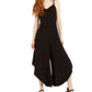 MSK Women's Just Hanging Cropped Jumpsuit Black Size Medium