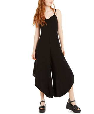 MSK Women's Just Hanging Cropped Jumpsuit Black Size Medium