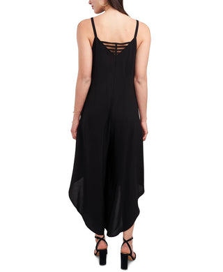 MSK Women's Just Hanging Cropped Jumpsuit Black Size Medium