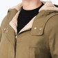 Collection B Junior's Hooded Anorak Jacket Rosemary Green Size X-Small