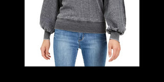 American Rag Juniors'' Textured Dolman-Sleeve Top Black Size XX-Large