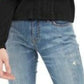 American Rag Junior's Lace Trimmed Button Front Top Black Size Medium