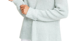 American Rag Junior's Cowlneck Sweater Blue Size Medium