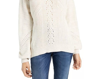 American Rag Juniors' Balloon-Sleeve Sweater White Size Large