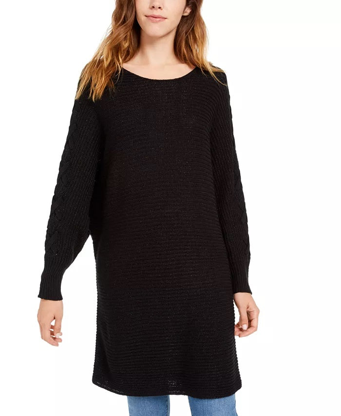 American Rag Women's Dolman Sleeve Scoop Neck Sweater Black Size Small