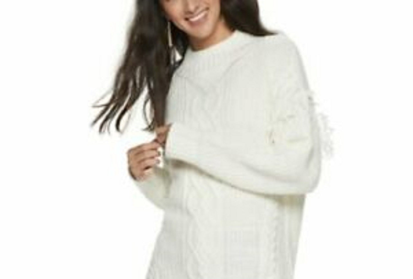 American Rag Juniors' Tunic Sweater White Size Small
