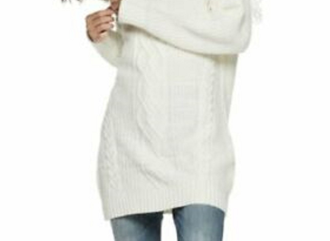 American Rag Juniors' Tunic Sweater White Size Small