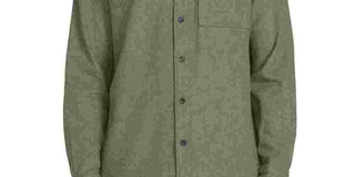 Volcom Men's Caden Solid Long Sleeve Army Combo Green Size Small