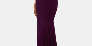 Betsy & Adam Women's Bandage Gown Purple Size 6 Petite