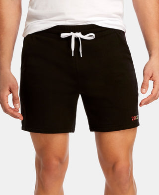 2(X)IST Men's Rainbow Pride Jogger Shorts Black Size X-Large