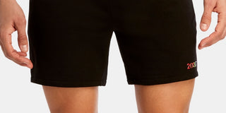 2(X)IST Men's Rainbow Pride Jogger Shorts Black Size X-Large