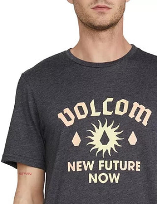 Volcom Men's New Sun Graphic T-Shirt Black Size Medium