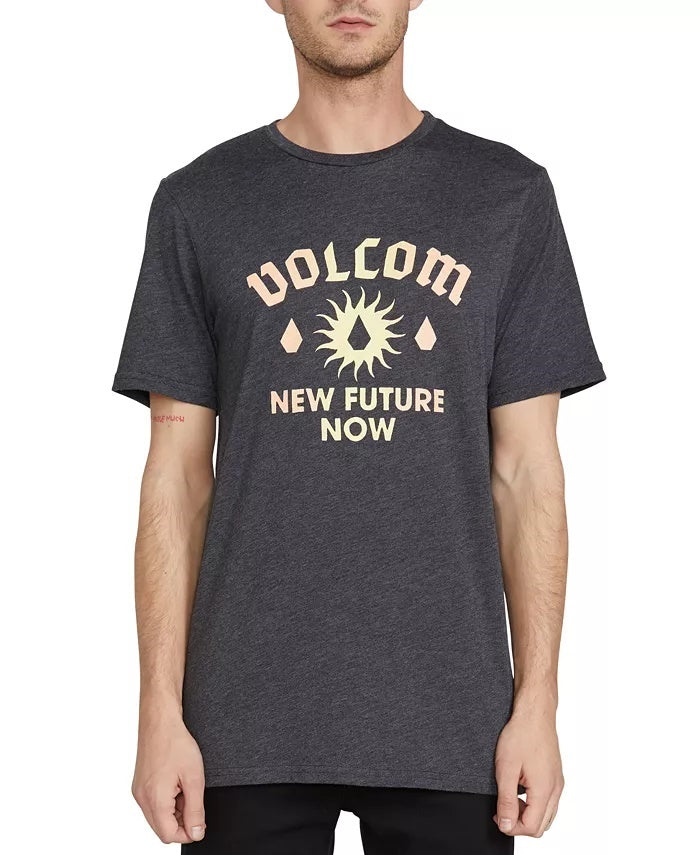Volcom Men's New Sun Graphic T-Shirt Black Size Small