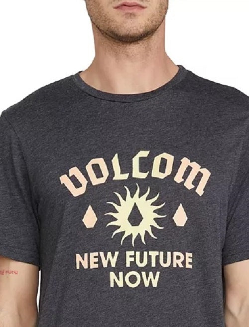 Volcom Men's New Sun Graphic T-Shirt Black Size Small