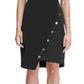 Tommy Hilfiger Women's Colorblocked Asymmetrical Dress Black Size 18