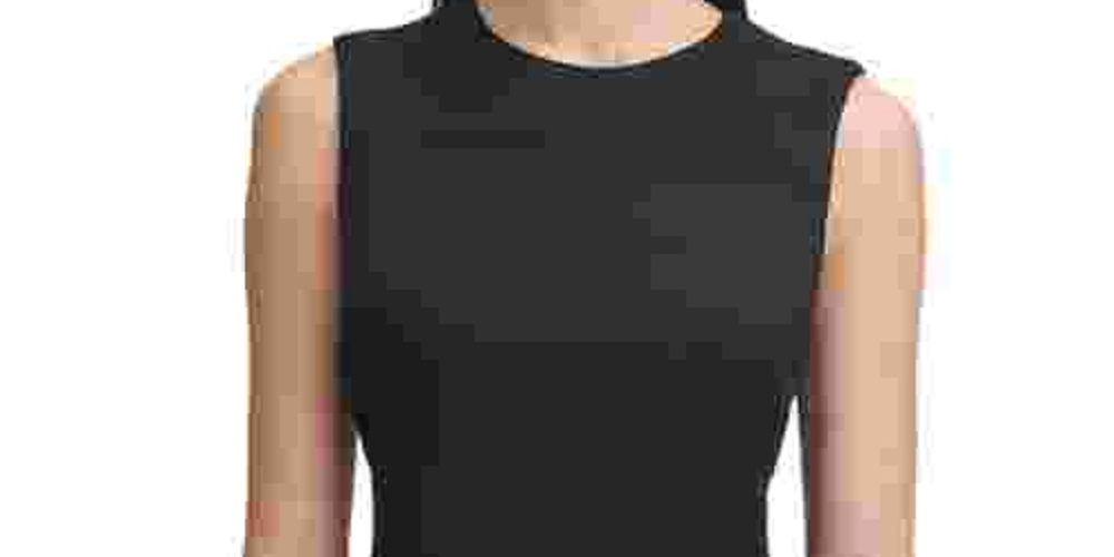 Tommy Hilfiger Women's Colorblocked Asymmetrical Dress Black Size 18