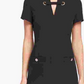Tommy Hilfiger Women's Scuba Crepe Grommet Top Pocket Dress Black Size 12