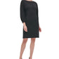 Tommy Hilfiger Women's Balloon-Sleeve Scuba Sheath Dress Black Size 8