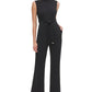 Tommy Hilfiger Women's Mock-Neck Jumpsuit Black Size 4