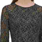 Tommy Hilfiger Women's Metallic Lace A-Line Dress Gray Size 4