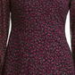 Tommy Hilfiger Women's Flocked Floral Chiffon Dress Bright Pink Size 12