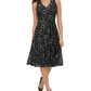 Tommy Hilfiger Women's Floral Lace Fit & Flare Dress Grey Size 18