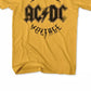 American Classics Men's ACDC High Voltage Graphic T-Shirt Yellow Size M