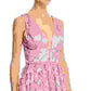 Avery G Women's Floral Embroidered Tulle Gown Med Purple Size 8