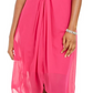 Adiranna Papell Women's Twisted Chiffon Dress Pink Size 8