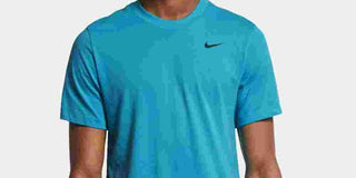 Nike Men's Dri-Fit Training T-Shirt Bright Blue Size Large