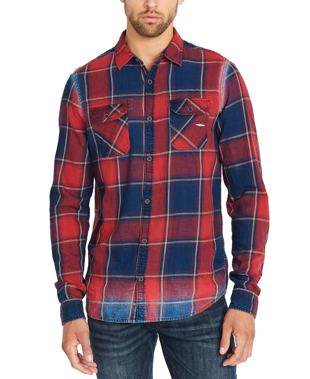 Buffalo David Men's Sidope Shirt Red Size X-Large