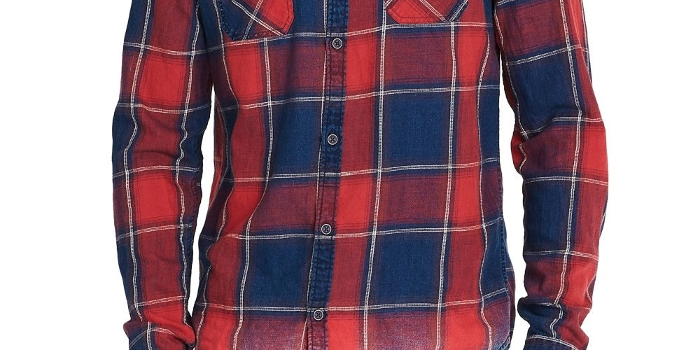 Buffalo David Men's Sidope Shirt Red Size X-Large