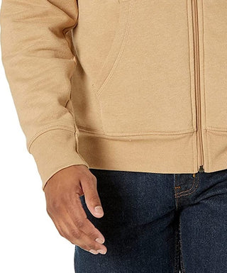 Buffalo David Bitton Men's Beige Faux Fur Lined Printed Zip Up Jacket Beige Size Medium