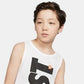 Nike Big Boy's Just Do It Tank White Size Large